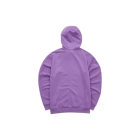 Farbenfrohe Casual-Serie: Kapuzenjacke mit Reissverschluss und Buchstabenprint «Purple White»