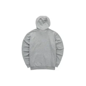 Farbenfrohe Freizeit-Serie Letter-Kapuzenjacke mit Reissverschluss «Grey White»
