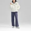 FASHION Daunenjacke mit Buchstabenprint „White“