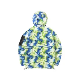 Freizeit-Camo-Jacke aus Webstoff „Grün Blau Weiss“