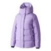 Gewebte mittellange Daunenjacke «Purple»