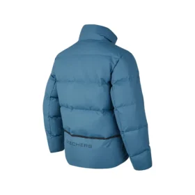 Gewebte, mittelwarme Daunenjacke «Teal»