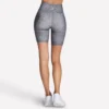 GO FLEX Bedruckte 8-Zoll-Fahrradshorts mit hoher Taille