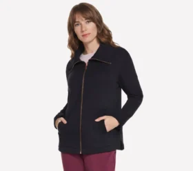 GO SNUGGLE Tunika-Jacke mit durchgehendem Reissverschluss