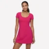 Go Walk Kleid mit Rundhalsausschnitt und kurzen Ärmeln