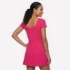 Go Walk Kleid mit Rundhalsausschnitt und kurzen Ärmeln