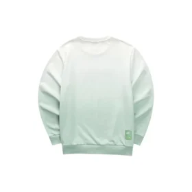 Gradient Letter Crew Sweatshirt «Green White»