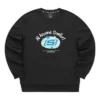 Grafik-Crew-Pullover „Schwarz Weiss Rosa Blau Grau“