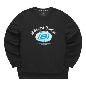 Grafik-Crew-Pullover „Schwarz Weiss Rosa Blau Grau“