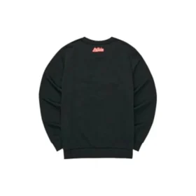 Grafik-Crew-Pullover „Schwarz-Weiss-Rot“