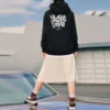 Grafik-Hoodie „Black White“