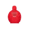 Grafik-Hoodie „Weiss Schwarz Rot Blau“