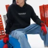 Grafik-Hoodies «Black White Blue»