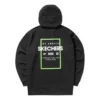 Grafik-Hoodies «Black White Green»