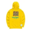 Grafik-Hoodies „Gelb-Weiss-Blau“
