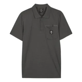 Grafik-Poloshirt „Grey White“