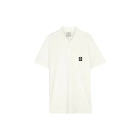Grafik-Poloshirt „Grey White“