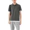 Grafik-Poloshirt „Grey White“