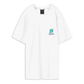 Grafik-T-Shirt «Weiss Blau Rot»