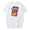 Grafik-T-Shirt „Weiss Schwarz Rot“