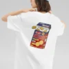 Grafik-T-Shirt „Weiss Schwarz Rot“