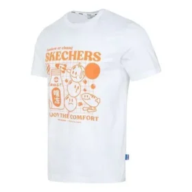 Grafik-T-Shirt „White Orange“