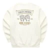 Graphic Crew Sweater «Weiss Schwarz Grau»