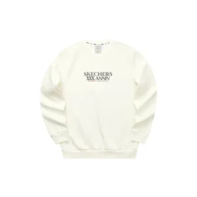 Graphic Crew Sweater «Weiss Schwarz Grau»