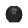 Graphic Crew Sweater «Weiss Schwarz Grau»