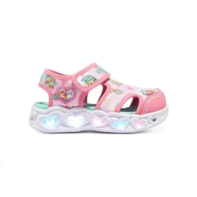 Heart Lights Sandalen «Pink White»