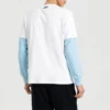 Herren-Skechers mit kontrastfarbenem LOGO-Aufdruck, gestrickt, kurzärmelig, weiss