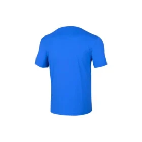 Herren Skechers Sport Trainings- und Laufsport-Strickhemd mit kurzen Ärmeln, blau
