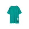 Herren-Skechers-T-Shirt mit lockerem Aufdruck, atmungsaktiv, kurzärmelig, blau