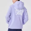 Hoodie mit Grafikprint „Purple White“
