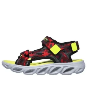 Hypno Splash Klettverschluss-Sandalen mit offener Zehenpartie für grosse Jungen, rot