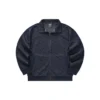 Jacke mit durchgehendem Reissverschluss, geprägtem Kragen und Allover-Print „Schwarz-Weiss“