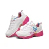 James Goldcrown x Skechers D‘ Lites Crystal Low-Top-Laufschuhe Rosa/Weiss