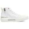 James Goldcrown x Skechers New Moon High-Top-Canvas-Schuhe Weiss