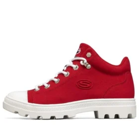 Jeremy Ville x Skechers Roadies High-Top-Canvas-Schuhe Rot/Weiss