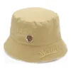 Klassischer Fischer-Hut mit Logo-Buchstabenprint „Tan“