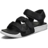 Klettverschluss Outdoor-Sport Schwarz-Weiss Sandalen