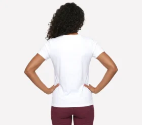Kurzarm-T-Shirt mit Blumen-Diamant-Print