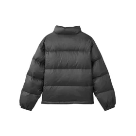 Kurze Daunenjacke „Schwarz Blau Weiss“