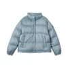 Kurze Daunenjacke „Schwarz Blau Weiss“