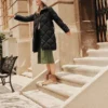 Langarm-Daunenjacke aus der «Bobs»-Serie «Schwarz»