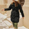 Langarm-Daunenjacke aus der «Bobs»-Serie «Schwarz»