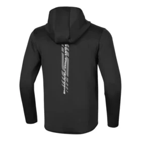 Langarmjacke mit Kapuze und Reissverschluss „Schwarz“