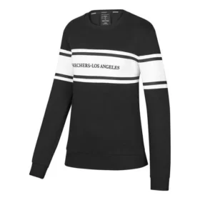 Langarmpullover mit Aufdruck „Schwarz-Weiss“