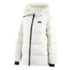 Lange Daunenjacke mit SKX-Logo-Print „Weiss Schwarz“