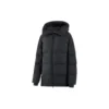 Lange Daunenjacke mit SKX-Logo-Print „Weiss Schwarz“